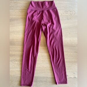 P’tula leggings. Color cranberry fuchsia. Size small.